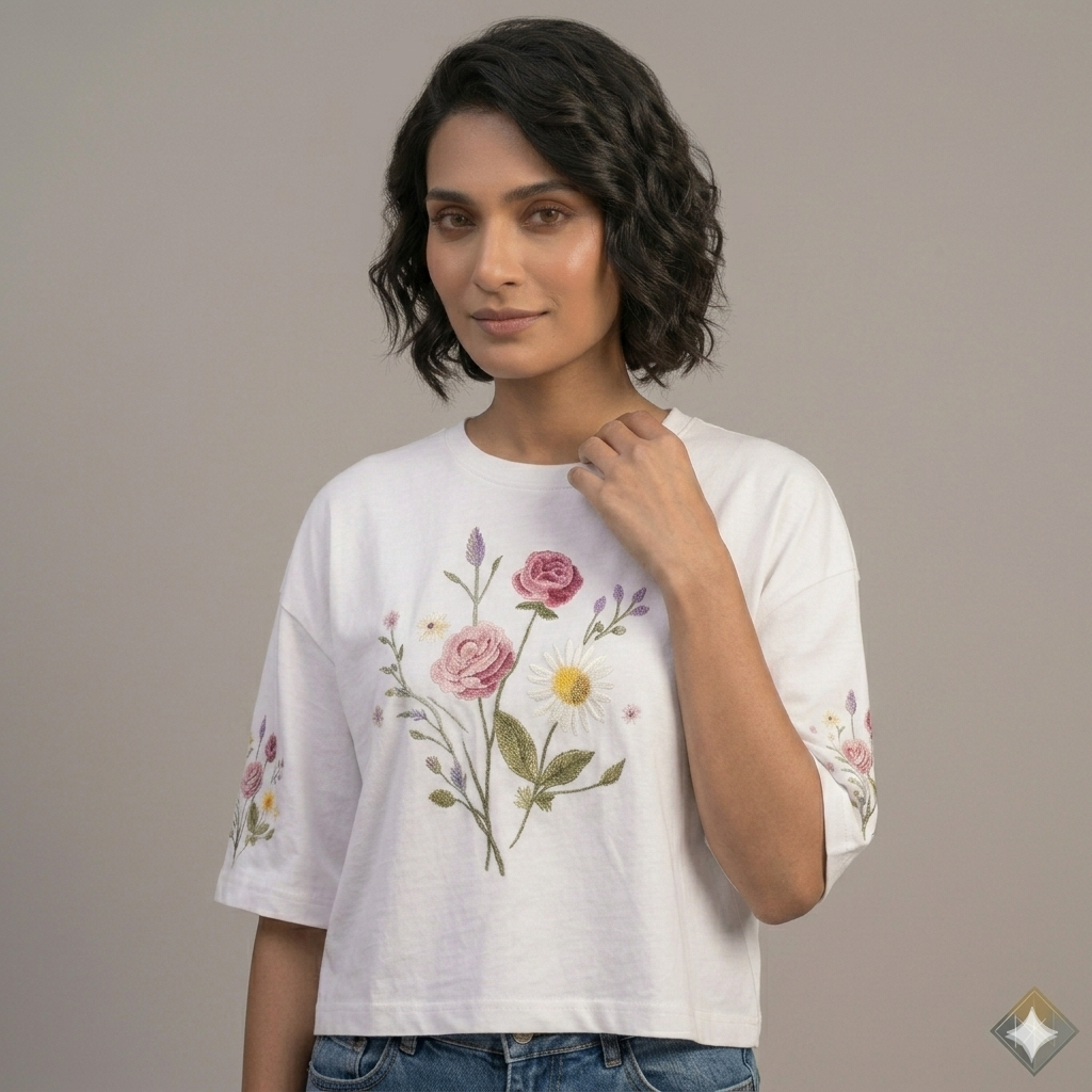 “Bloom Burst” Oversized Slouchy Tee